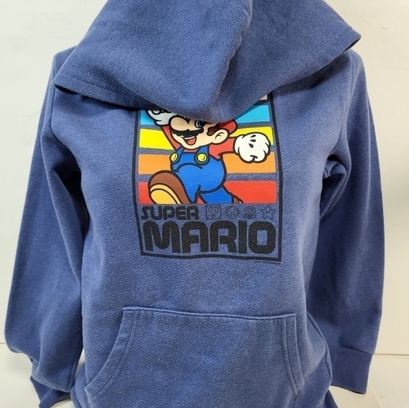 Old Navy Blue Super Mario Hoody - Picture 3 of 7